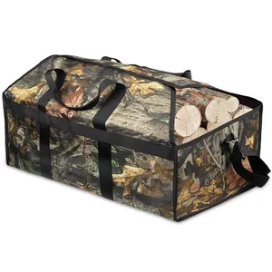 Hot selling Firewood Carrier Bag Large Waterproof Canvas Log Tote Indoor and Outdoor Firewood Storage