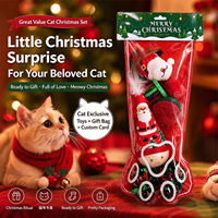 Coffret Cadeau de Noël : Jouet Interactif pour Chat – Baguette en Peluche pour Soulager l'Ennui