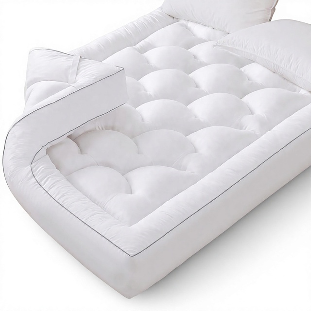 5 Inch Memory Foam Polyester Mattress Topper Breathable Cooling Gel Pillow Top Pressure Relief Soft Supportive