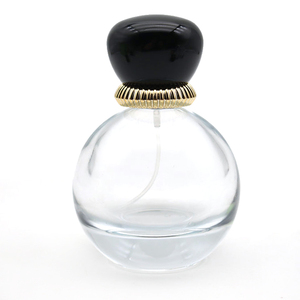 Flacone di Olio Essenziale di Alta Qualità per Profumo 75ml Carino Vuoto a Forma di Sfera in Vetro Trasparente con Spray - Product Image 1