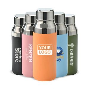 Bouteilles d'eau isothermes en acier inoxydable à double paroi pour le sport en plein air, personnalisées, 400 ml - Product Image 1