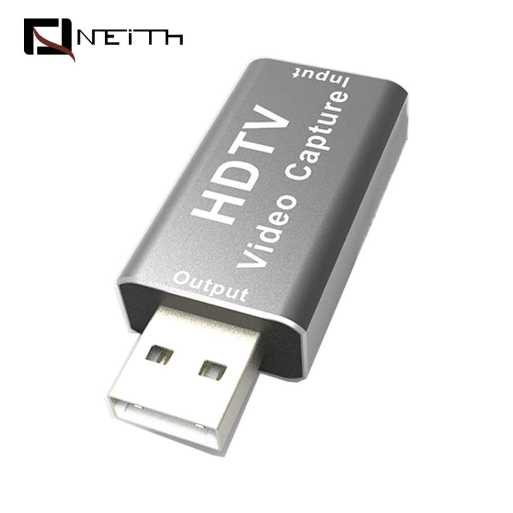 Boîtier d'enregistrement et broderie vidéo HD MI, pour Streaming, VHS, carte d'acquisition usb 2.0, pour jeux PS4, DVD et appareil photo