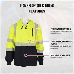 FR Sudadera Resistente al fuego Retardante de fuego Ropa DE TRABAJO Soldador Camisa Ropa - Product Image 3