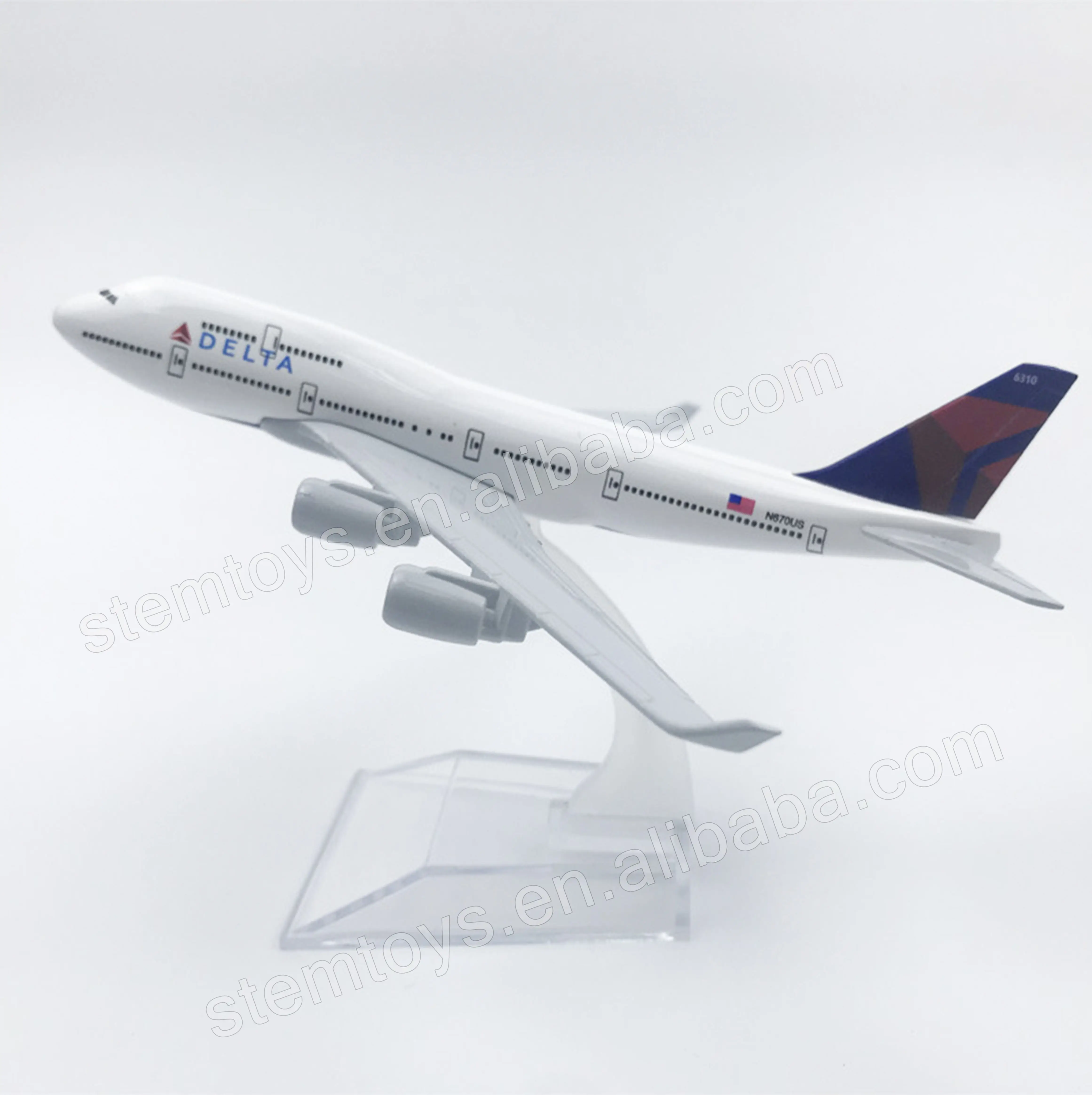 16CM Delta hava hatları B747 Diecast Metal araç modelleri havayolu uçak hediye oyuncaklar