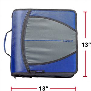 Free Sample case it Custom Fashion Organizer with Zipper Closure, 1-Inch <b>Rings</b>, Professional Planner <b>Binder</b> - Product Image 3