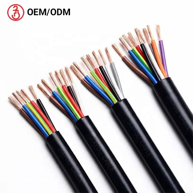 PVC Insulated Electric Wire Multicore Cable 24 22 20 18 16 14 AWG Soft Copper Industrial Controls Cable