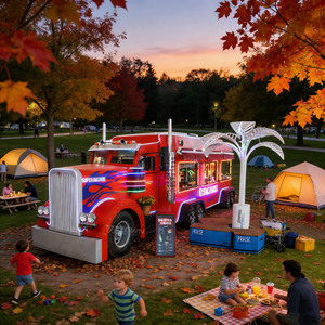 CE Certified Commercial Food <b>Trailer</b> Anti-rust Frame Mobile Catering Cart For Outdoor Events - Product Image 1