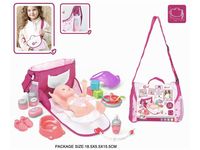 Ensemble de soins pour poupée bébé ensemble de jeu d'alimentation réaliste accessoires de poupée bébé pour l'éducation des filles