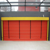 Puerta Corredera de PVC de Alta Velocidad, Aislante de Viento y Calor, Diseño Moderno para Uso en Exteriores, Personalizable con Ventanas