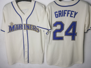 Sıcak Fırsat # 44 Julio Rodriguez # 24 Ken Griffey Jr. Erkekler Seattle Mariners Beyzbol Forması - Product Image 4