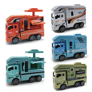 Nouveauté 1:64 moulé sous pression enfants <span class=keywords><strong>jouet</strong></span> tourisme véhicule Camping <span class=keywords><strong>caravane</strong></span> véhicule modèle retirer porte ouverte Simulation <span class=keywords><strong>jouet</strong></span> RV <span class=keywords><strong>voiture</strong></span> - Product Image 2