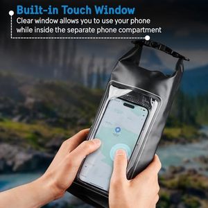 Summer <strong>Outdoor</strong> Ocean IPX-6 2L PVC Dry <strong>Bag</strong> Roll Top <strong>Waterproof</strong> Backpack <strong>Phone</strong> Case Essentials <strong>Camping</strong> Swimming Beach Fishing - Product Image 3