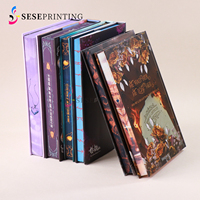 Pencetakan Novel Hardcover Mewah dengan Tepi Berlapis, Dust Jacket, dan Pita untuk Penulis dan Penerbit OEM
