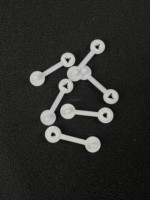 Étiquettes anti-retour personnalisées avec scellé de sécurité en plastique blanc à boucle unique à usage unique pour les marques de vêtements et d'habillement