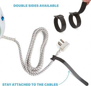 Cinta Adhesiva de Doble Cara Ecológica Personalizada, Bridas para Cables de Poliéster/Nylon con Adhesivo Fuerte, Reutilizables y Lavables - Product Image 3