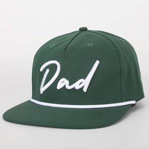 Gorra de béisbol bordada de 5 paneles personalizada, gorra Snapbacks de camuflaje con cuerda de algodón y patrón de Letras a la moda, para papá - Product Image 1
