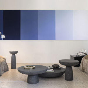 Elefante โต๊ะกาแฟคอนกรีตด้านข้าง, โต๊ะกาแฟเคลือบขี้ผึ้งแอนทราไซต์ - Product Image 3