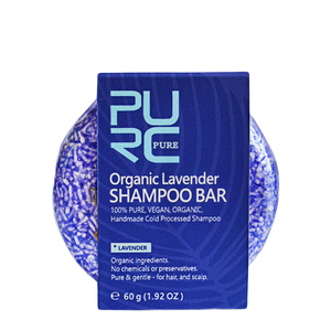 Barre de shampooing à la lavande végétalienne biologique OEM-Formule nourrissante et antipelliculaire 2-en-1 pour femmes - Product Image 1