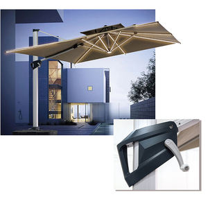 Sombrilla Cantilever Solar moderna <span class=keywords><strong>para</strong></span> Patio, paraguas de gran tamaño con soporte <span class=keywords><strong>para</strong></span> Jardin, cafetería y <span class=keywords><strong>Bar</strong></span>, novedad - Product Image 6