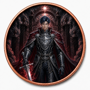 Pièce commémorative personnalisée Dark Knight en cuivre fin .999 <span class=keywords><strong>de</strong></span> 1 OZ, objet <span class=keywords><strong>de</strong></span> collection <span class=keywords><strong>de</strong></span> fantaisie gothique - Product Image 6