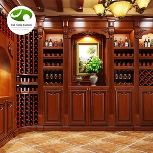 Duoou מותאם אישית עץ מלא אירופאי בסגנון סיני דלת ארון מטבח/חדר אוכל ביתי - Product Image 1