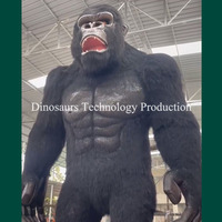 Modèle d'animatronique King Kong ou Gorille Géant à vendre pour parcs à thème, expositions d'animaux géants comme attraction pour enfants