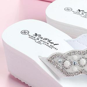 Dép nữ mùa hè, dép xỏ ngón đính ngọc trai, thời trang ngoài trời, đế xuồng EVA, dép đi biển - Product Image 5