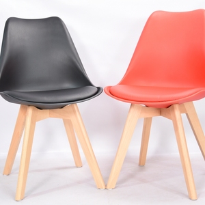 Fabbricazione a buon mercato grande sconto moderna sedia di plastica tulipano PP <span class=keywords><strong>bianco</strong></span> <span class=keywords><strong>sedie</strong></span> da pranzo con gambe in <span class=keywords><strong>legno</strong></span> di faggio - Product Image 3