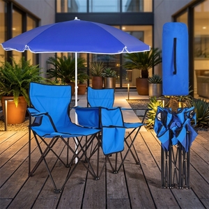 <span class=keywords><strong>Silla</strong></span> <span class=keywords><strong>de</strong></span> Camping con <span class=keywords><strong>Sombrilla</strong></span> y Función <span class=keywords><strong>de</strong></span> Pesca, <span class=keywords><strong>Silla</strong></span> <span class=keywords><strong>de</strong></span> <span class=keywords><strong>Playa</strong></span> Plegable <span class=keywords><strong>de</strong></span> Doble Asiento <span class=keywords><strong>para</strong></span> Uso en Exteriores y Parques, Ligera - Product Image 1