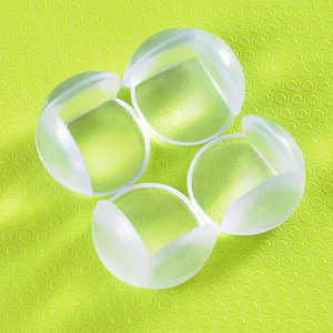 Protections d'angle de table pour la sécurité des enfants, protections d'angle sphériques transparentes anti-collision (rondes), vente en gros pour bébés - Product Image 3