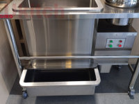 Table de panification électrique automatique en acier inoxydable pour poulet frit du Sud, vente en gros