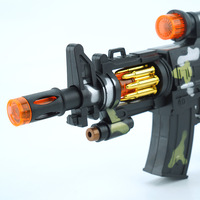 Pistola de Juguete de Plástico para Niños, Camuflaje, Sonido, Luz, Vibración, Arma Eléctrica de Juguete para Niños