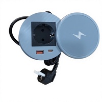 Chargeur magnétique sans fil de haute qualité en matériau PC ignifuge 20 W PD QC3.0 Type-C pour ordinateur portable, écouteurs, meubles et bureau