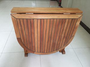 Yacht Boat <span class=keywords><strong>Table</strong></span> basse ovale pliante en <span class=keywords><strong>teck</strong></span> en forme de papillon avec pieds 1400x750x720mm - Product Image 4