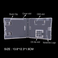 Boîte de protection en plastique pour cartes de jeu, étui pour cartouches NDS NDSL DSi LL XL 2DS 3DS, étui de rangement pour cartouches GBA