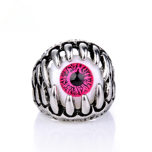 Anillo de Ojos Malvados con Personalidad Punk Rock <span class=keywords><strong>para</strong></span> Mujeres y Hombres, Anillos Unisex de Hip-hop con Ojos, Anillos de Individualidad, Accesorios <span class=keywords><strong>para</strong></span> Fiestas de Halloween - Product Image 1