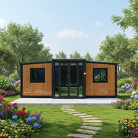 Kit de bungalow mobile à montage rapide, 2 chambres, maison conteneur pliable et extensible de 20 pieds, HUAYING, design moderne imperméable, hôtel