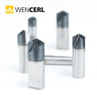 WENCERL Outil de centrage à point fixe pour refroidissement interne de tour CNC, foret pilote en acier rapide pour foret indexable