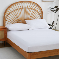 Ensemble de literie 4 pièces en lin 100% tissé simple, lavé à la pierre, drap plat, vente en gros, directement du fabricant HFW