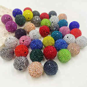 20mm colorido brillo redondo Rheistone <span class=keywords><strong>Shambala</strong></span> arcilla polimérica cristal diamante cuentas DIY accesorios hacer decoración de fiesta - Product Image 5