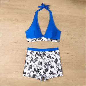 Wintu Großhandel Halter-Bikini XS XXL Neues Design benutzerdefiniertes LOGO gedruckt Damen 2-teilig badeanzug Badebikini