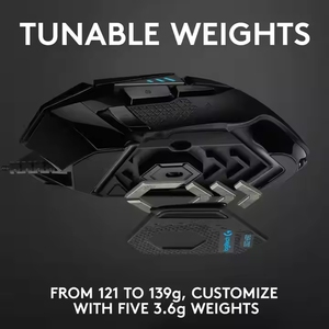 Cao performanceo 0riginal Logitech G502 anh hùng Độ chính xác cao 3D <span class=keywords><strong>Ergonomic</strong></span> thiết kế USB có dây 2.4ghzwired Chuột chơi game - Product Image 4