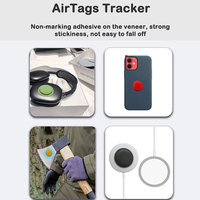 OKSILICONE nouvelle coque en silicone pour Airtag Anti perte de localisation Finder housse de protection souple autocollant Air Tag housse