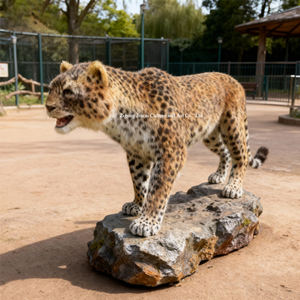 Modelo Animatronic de leopardo de tamaño real personalizado para casa de juegos y Escuela decoraciones de zoológico interior parque de atracciones - Product Image 6