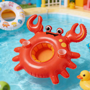 ที่วางแก้วรูปปูเป่าลมน่ารัก ถาดวางเครื่องดื่มลอยน้ำสำหรับสระว่ายน้ำ ที่วางแก้วตกแต่งสวยงาม (มีขนาดสั่งทำได้) - Product Image 3