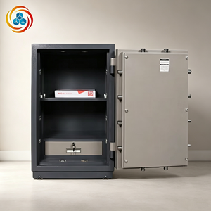 Caja Fuerte de Acero a Prueba de Fuego, Caja Metálica para Efectivo, Gabinete de Almacenamiento Impermeable con Cerradura de Llave para Oficina y Hotel - Product Image 2