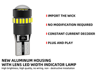 Ampoule LED automobile A80 à vente chaude, T10 W5W 194 4014 18smd T10 LED Canbus, éclairage intérieur pour voiture
