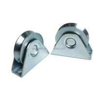 Roulettes de portail coulissant modernes robustes sur mesure, diamètre 50-100 mm, roues à rainures U/V/Y, construction en acier, antirouille, faible bruit