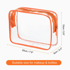 Bolsas de PVC Transparente con Cierre y Logotipo Personalizado, Bolsa Grande para Guardar <span class=keywords><strong>Maquillaje</strong></span>, Organizador de Artículos de Aseo para Mujer, Regalo Promocional - Product Image 2