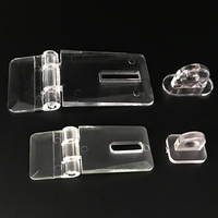 Fermoir à charnière en acrylique transparent de petite taille, vente en gros d'usine de Guangzhou
